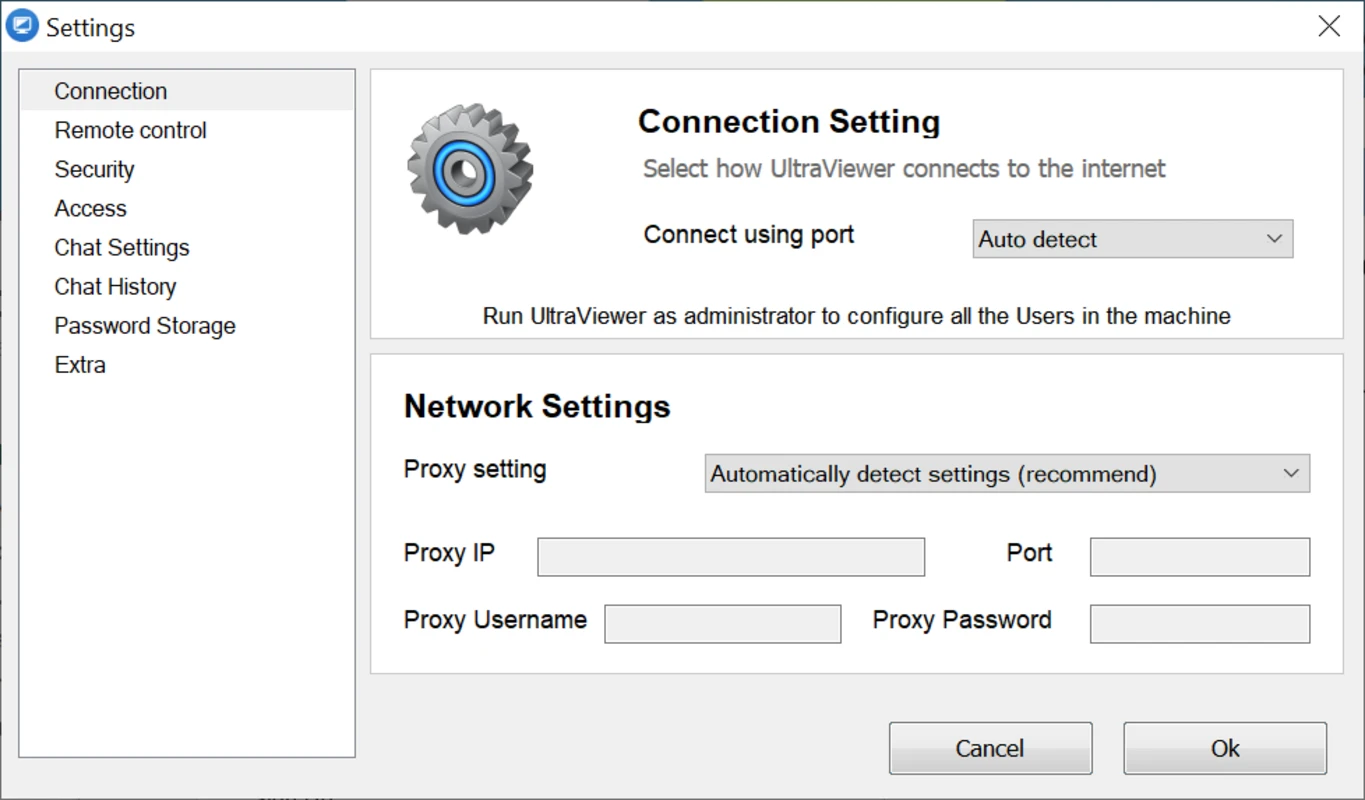 UltraViewer session monitoring view